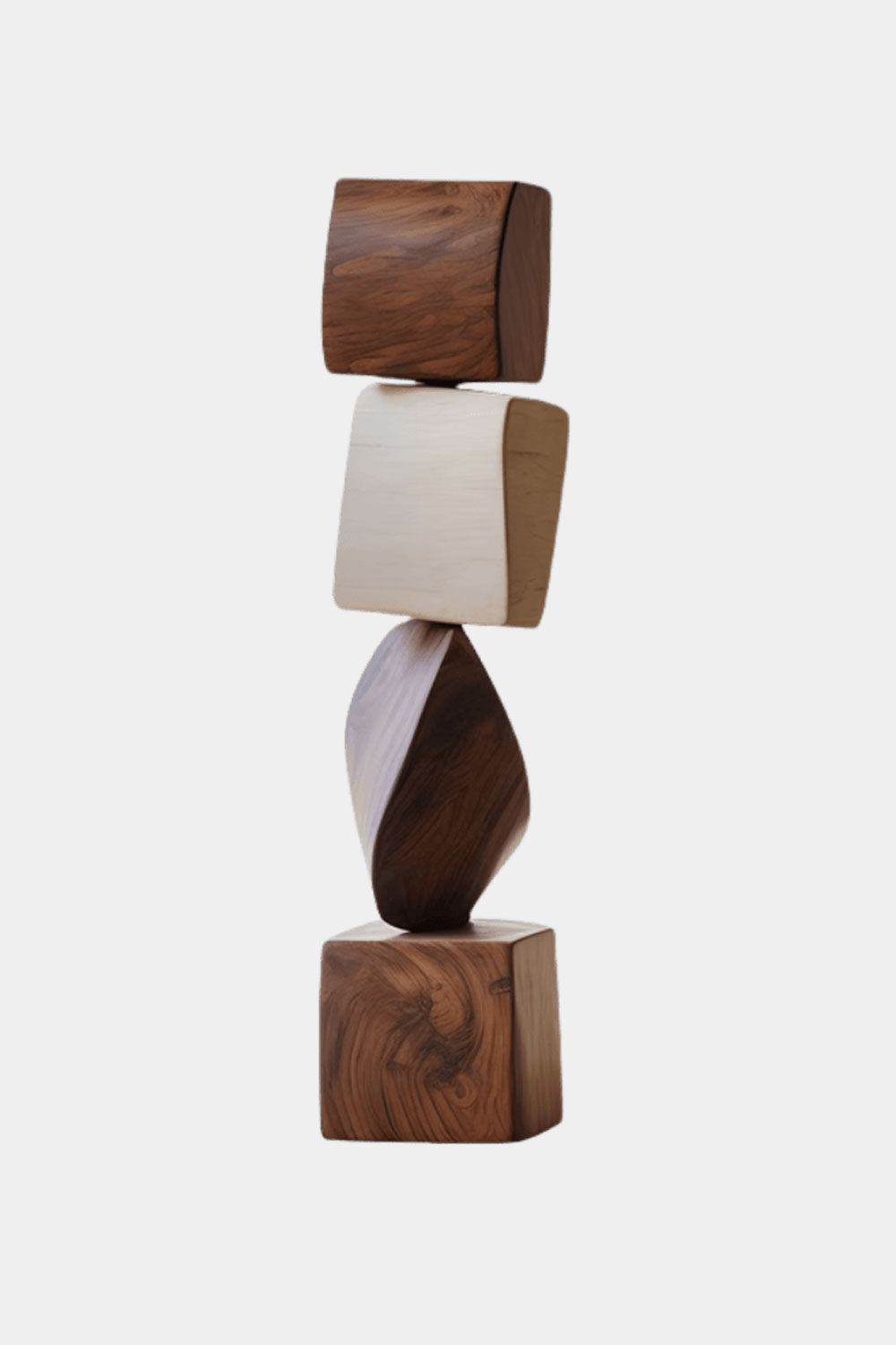 Modern Hand Wood Carved Statue Custom Large Wood Sculpture Near Me Sale