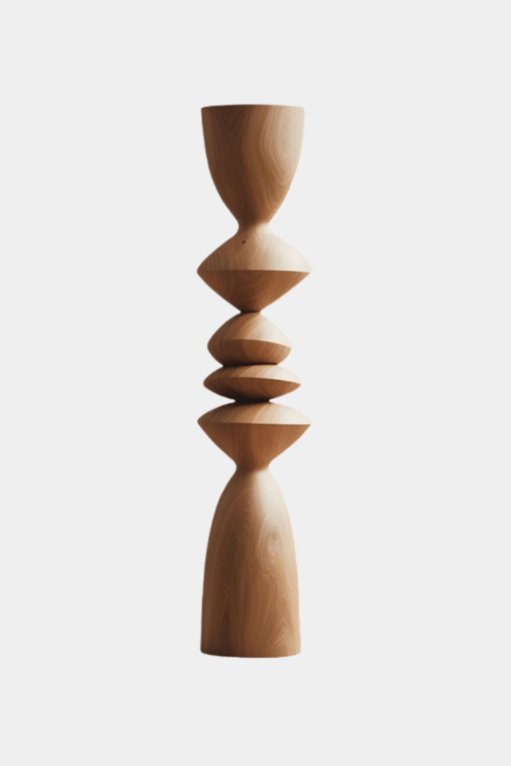Large Modern Abstract Wood Sculpture Tall Hand Carved Wood Statue Sale
