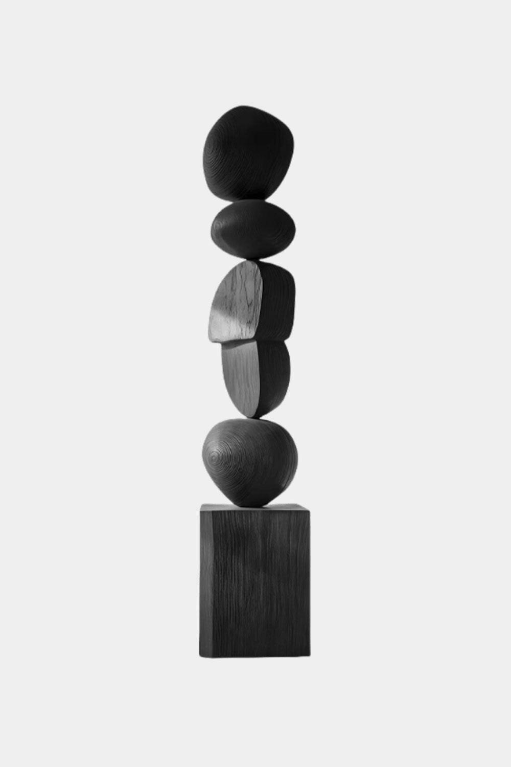 Hand Tall Wood Carved Statue Custom Large Black Wood Sculpture Near Me