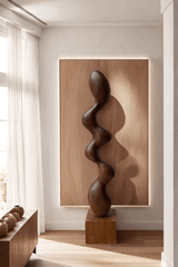 Large Wood Sculpture Wood Carving Modern Wood Sculpture Large Wooden Statue Hand Carving Wood Crafts