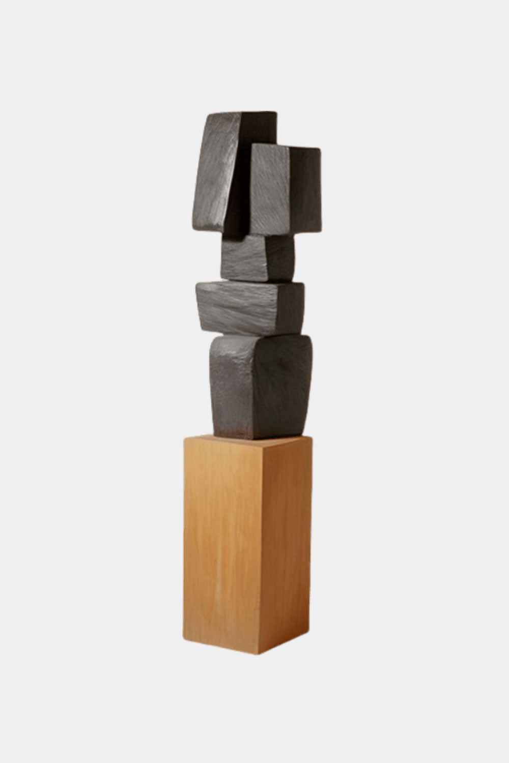 Large Geometric Abstract Wood Sculpture For Sale Large Wooden Statues Wooden Sculpture