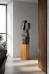 Large Wood Sculpture Wood Carving Modern Wood Sculpture Large Wooden Statue Hand Carving Wood Crafts