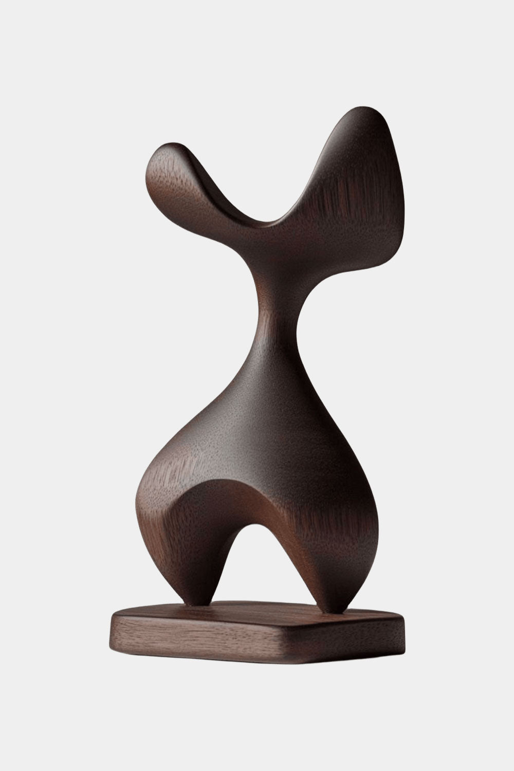 Hand Wood Carving Abstract Wooden Sculpture Geometric Wood Art Deco