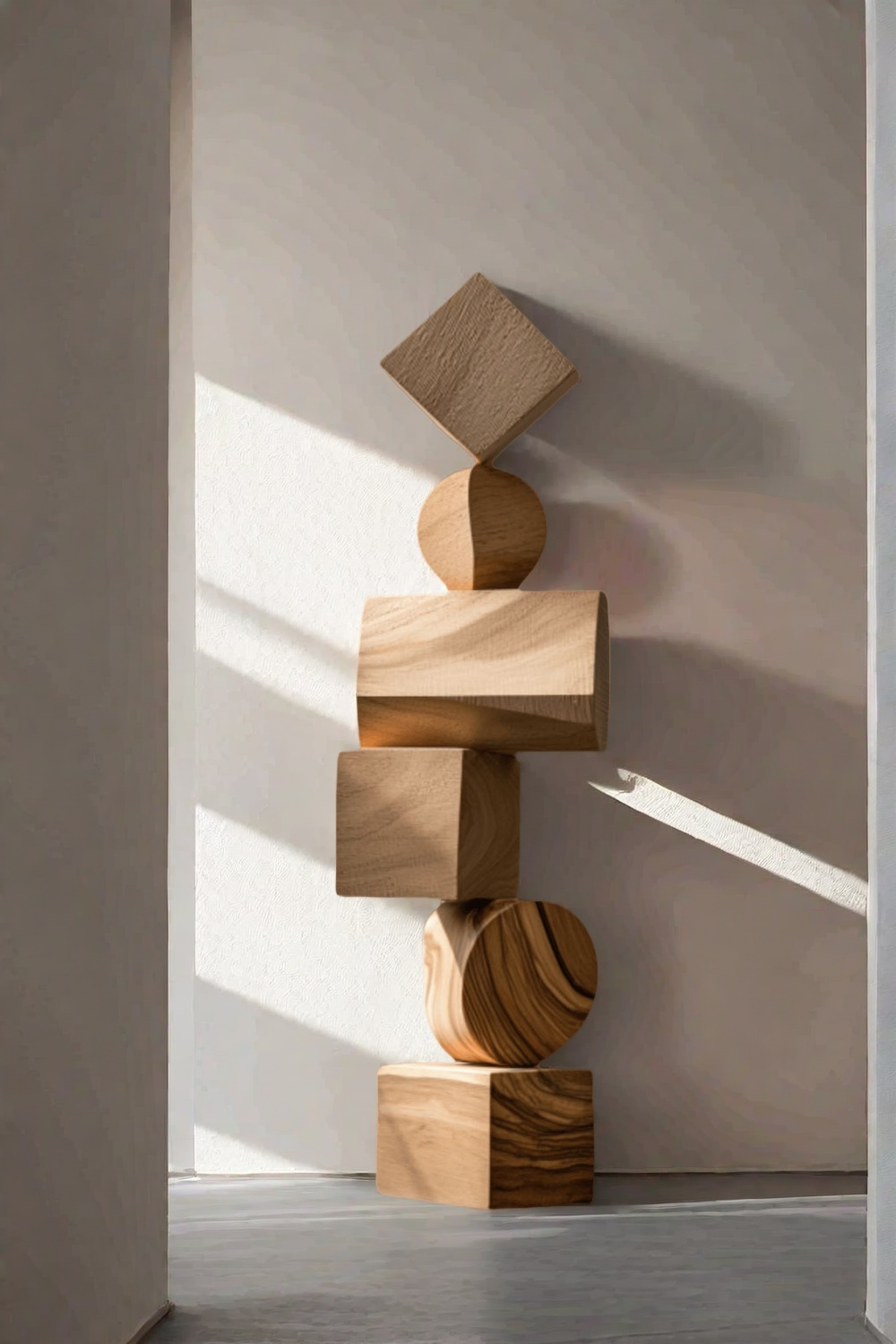 Large Abstract Wood Sculpture Hand Carved Wooden Sculpture Wood Carvings