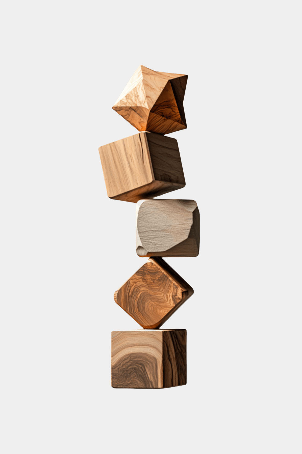 Large Abstract Wood Sculpture Hand Carved Wooden Sculpture Wood Carvings