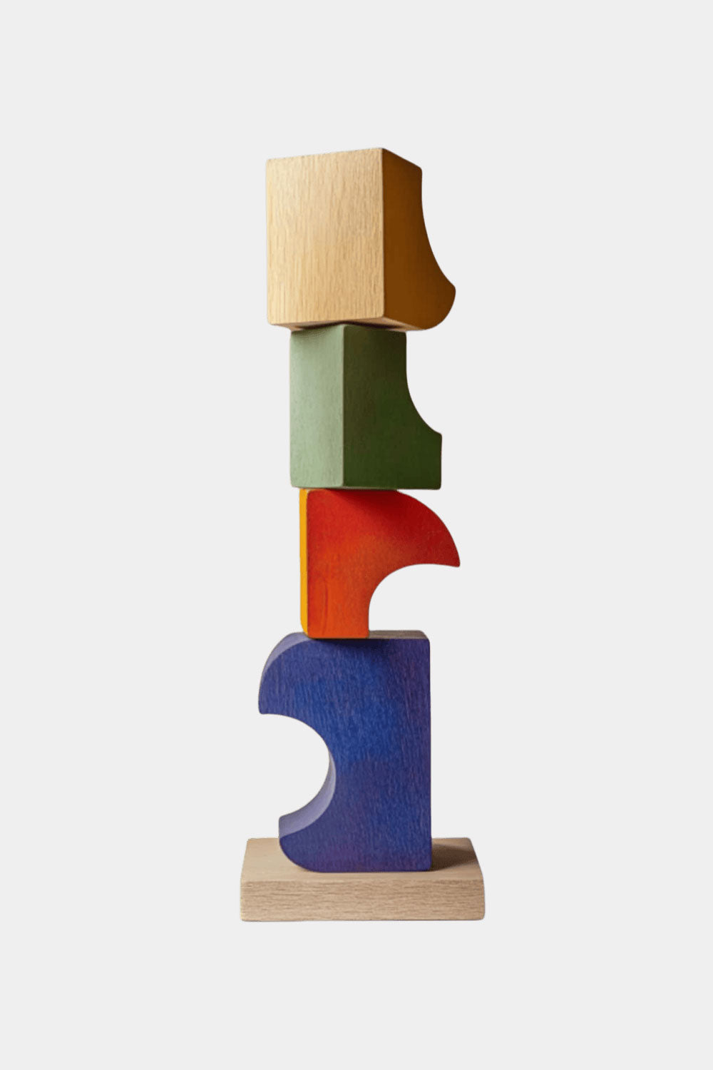 Large Handmade Wood Carving Sculpture Colorful Wooden Floor Sculpture