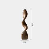 Hand Carved Large Wood Sculptures Floor Abstract Wooden Sculpture Art