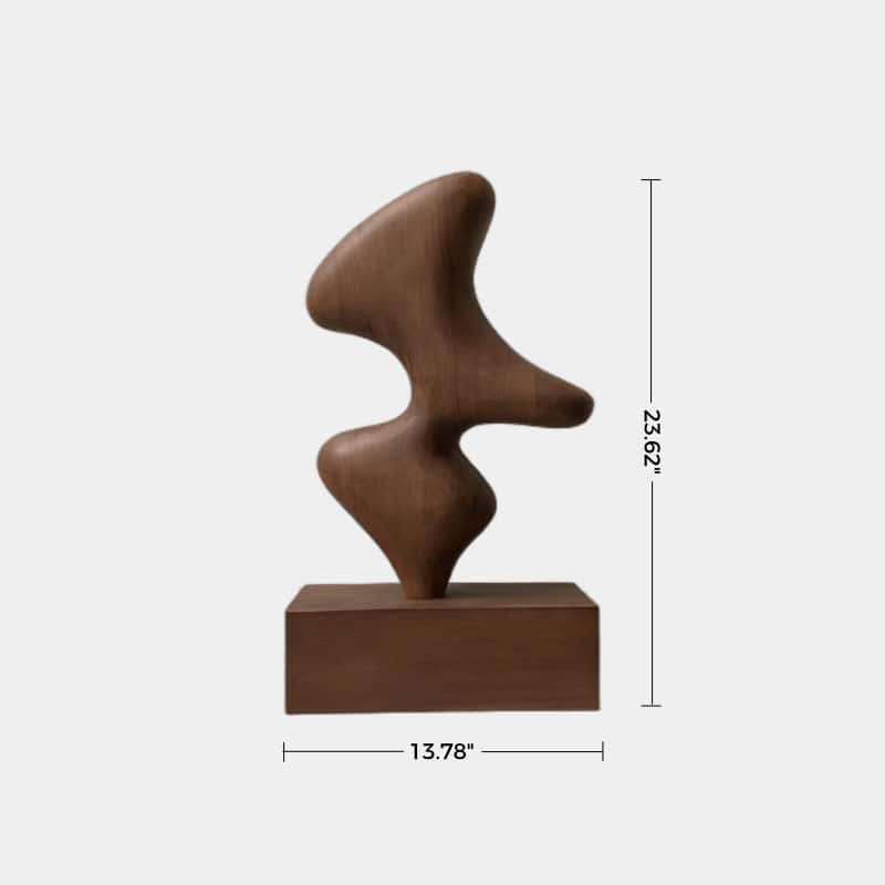 Wood Sculpture Hand Carved Abstract Wooden Sculpture Art Wood Carving
