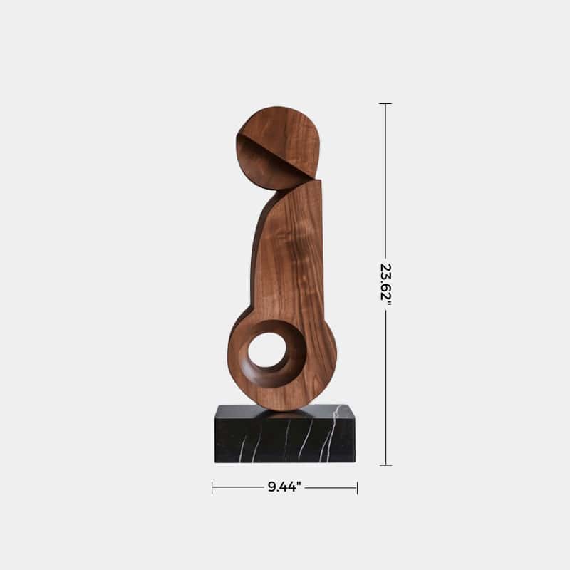 Wood Sculpture Hand Carved Abstract Wooden Sculpture Art Wood Carving