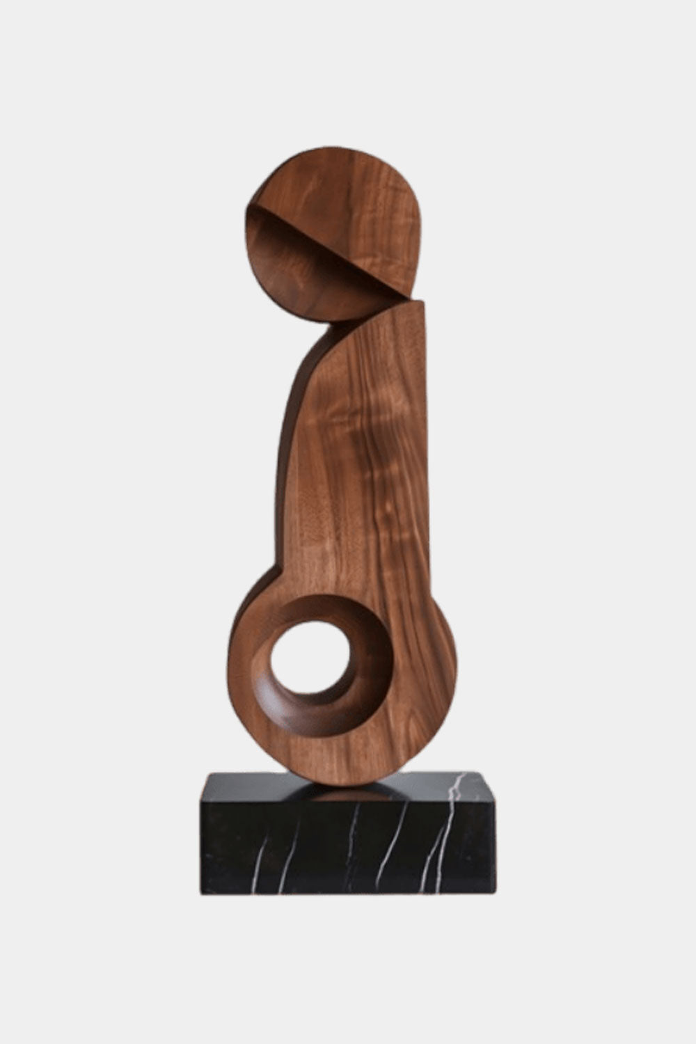 Wood Sculpture Hand Carved Abstract Wooden Sculpture Art Wood Carving