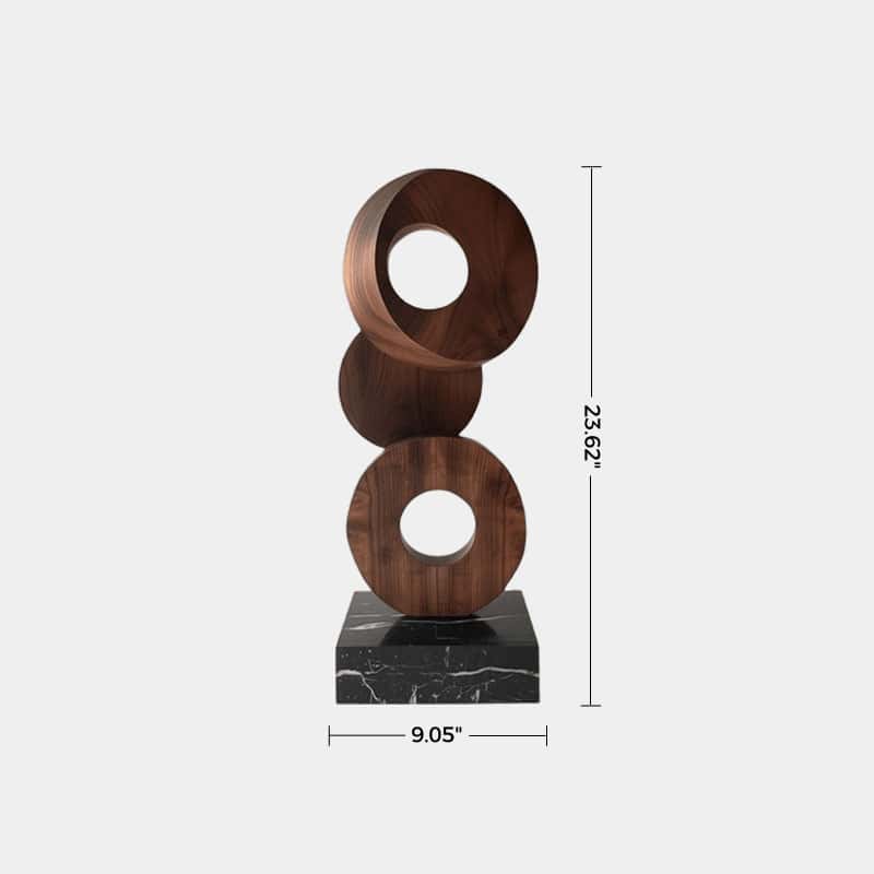 Wood Sculpture Hand Carved Abstract Wooden Sculpture Art Wood Carving