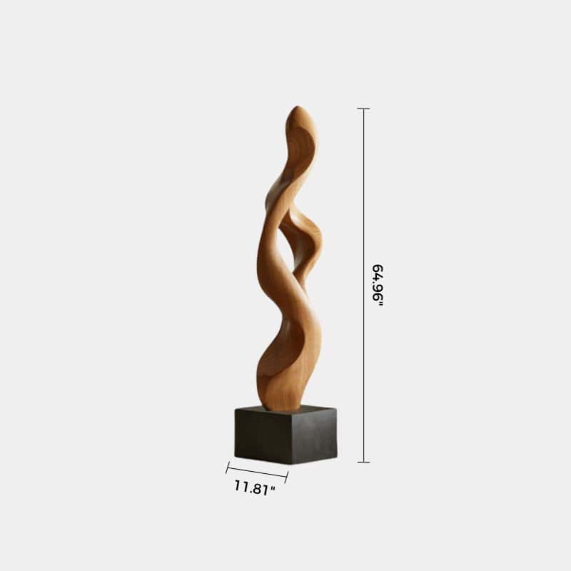 Large Wooden Sculptures For The Home Modern Abstract Wood Sculpture Art