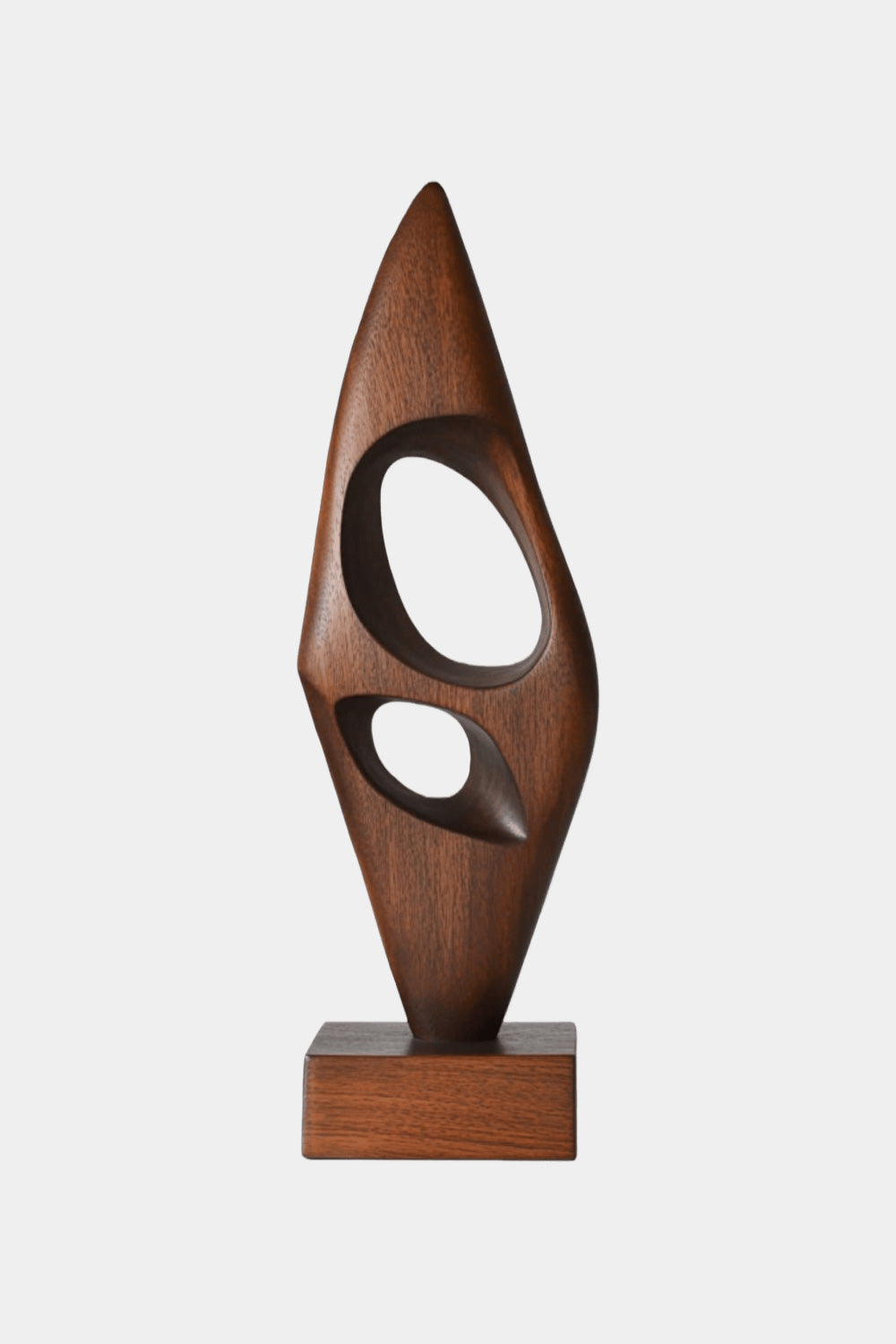 Modern Abstract Wood Sculpture Hand Carved Wooden Art Statue for Home Decor