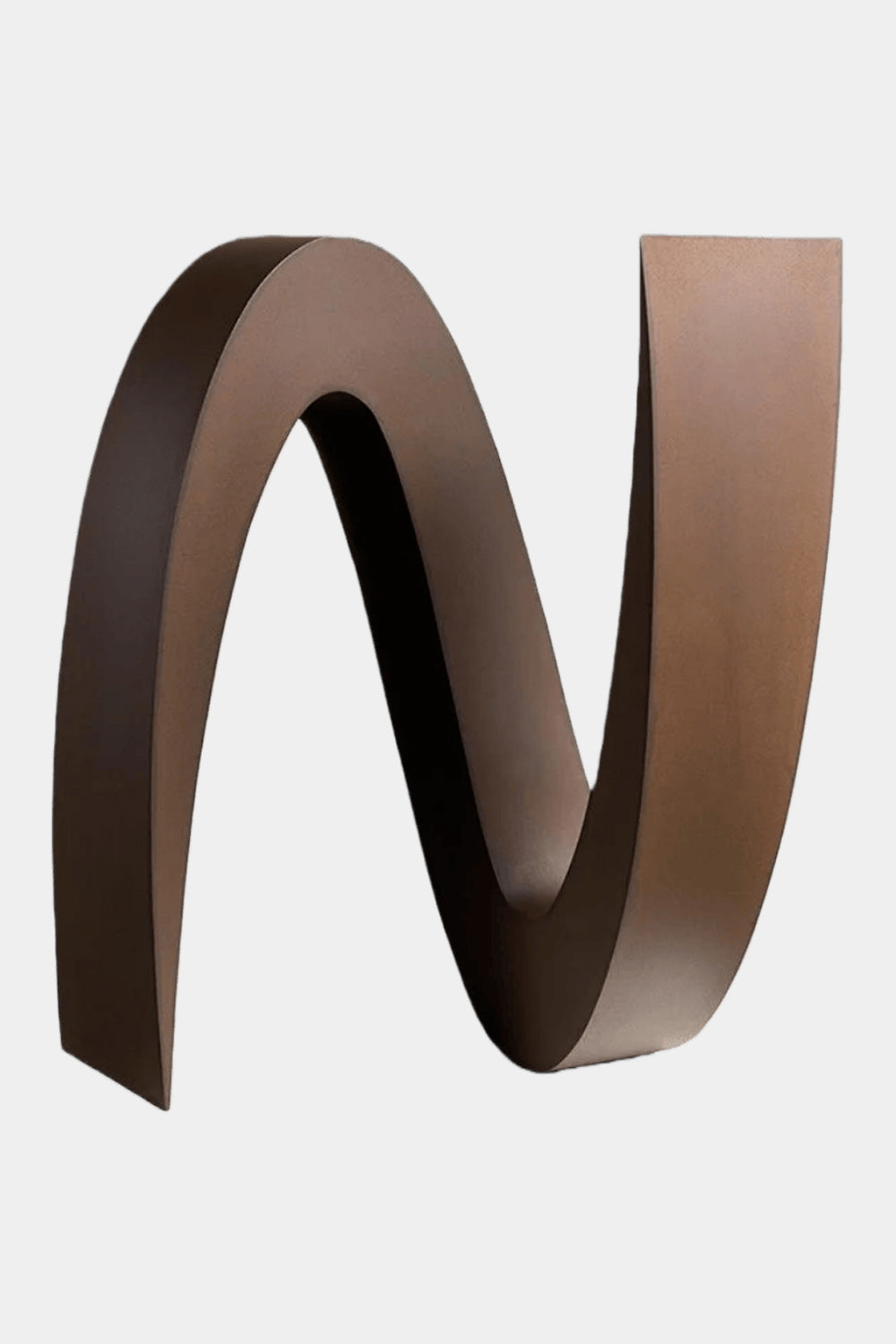 Wave Abstract Wooden Sculpture Modern Handcrafted Wood Minimalist Art Décor