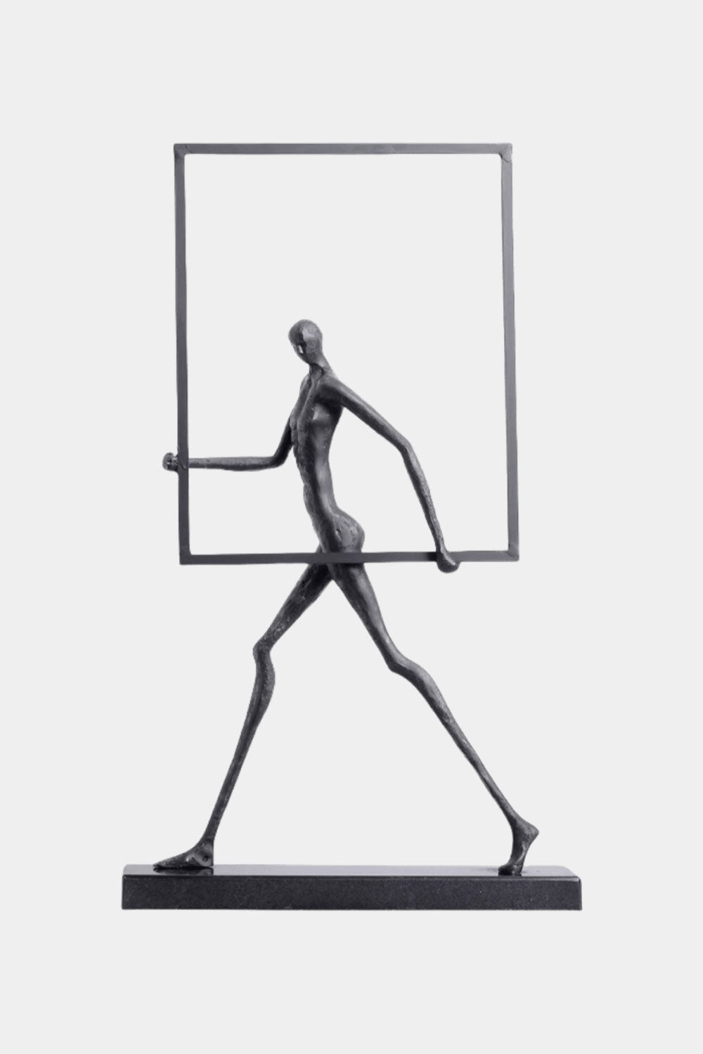 Metal Human Sculpture Fiberglass Human Sculpture Floor Standing Sculpture