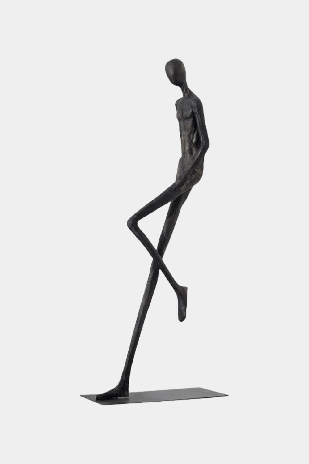 Metal Human Sculpture Fiberglass Human Sculpture Floor Standing Sculpture