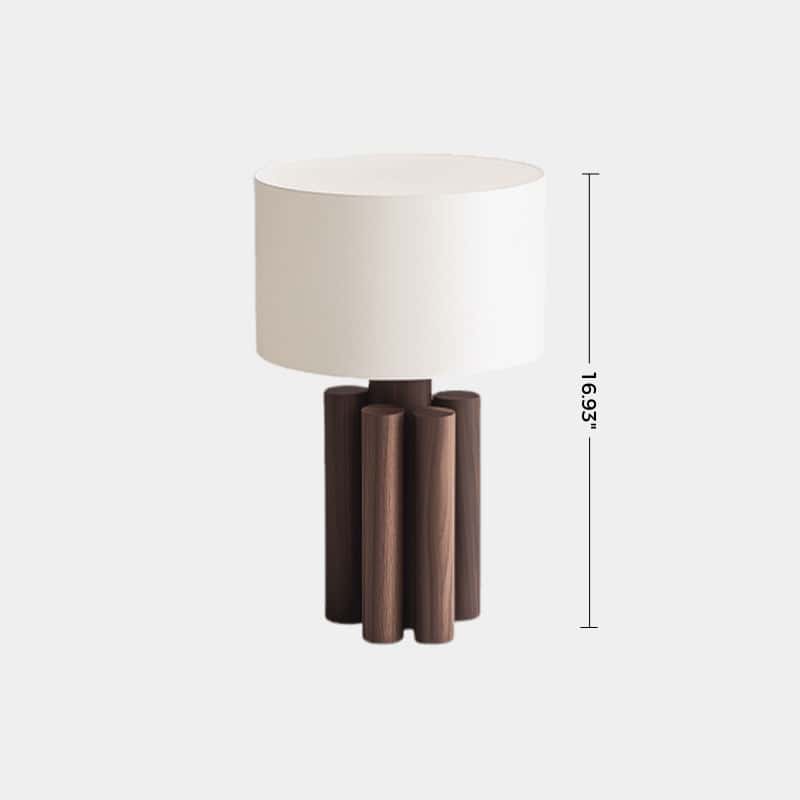 Abstract Wooden Lamp Wood Art Table Lighting Sculptural Wood Table Lamp