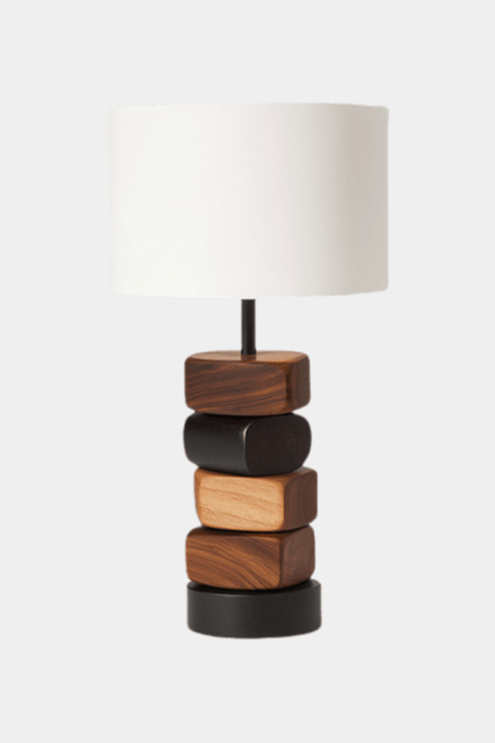 Abstract Wooden Lamp Wood Art Table Lighting Sculptural Wood Table Lamp
