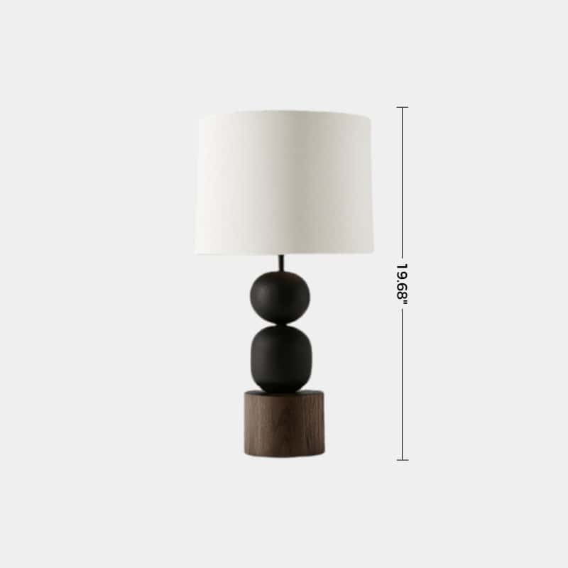 Abstract Wooden Lamp Wood Art Table Lighting Sculptural Wood Table Lamp