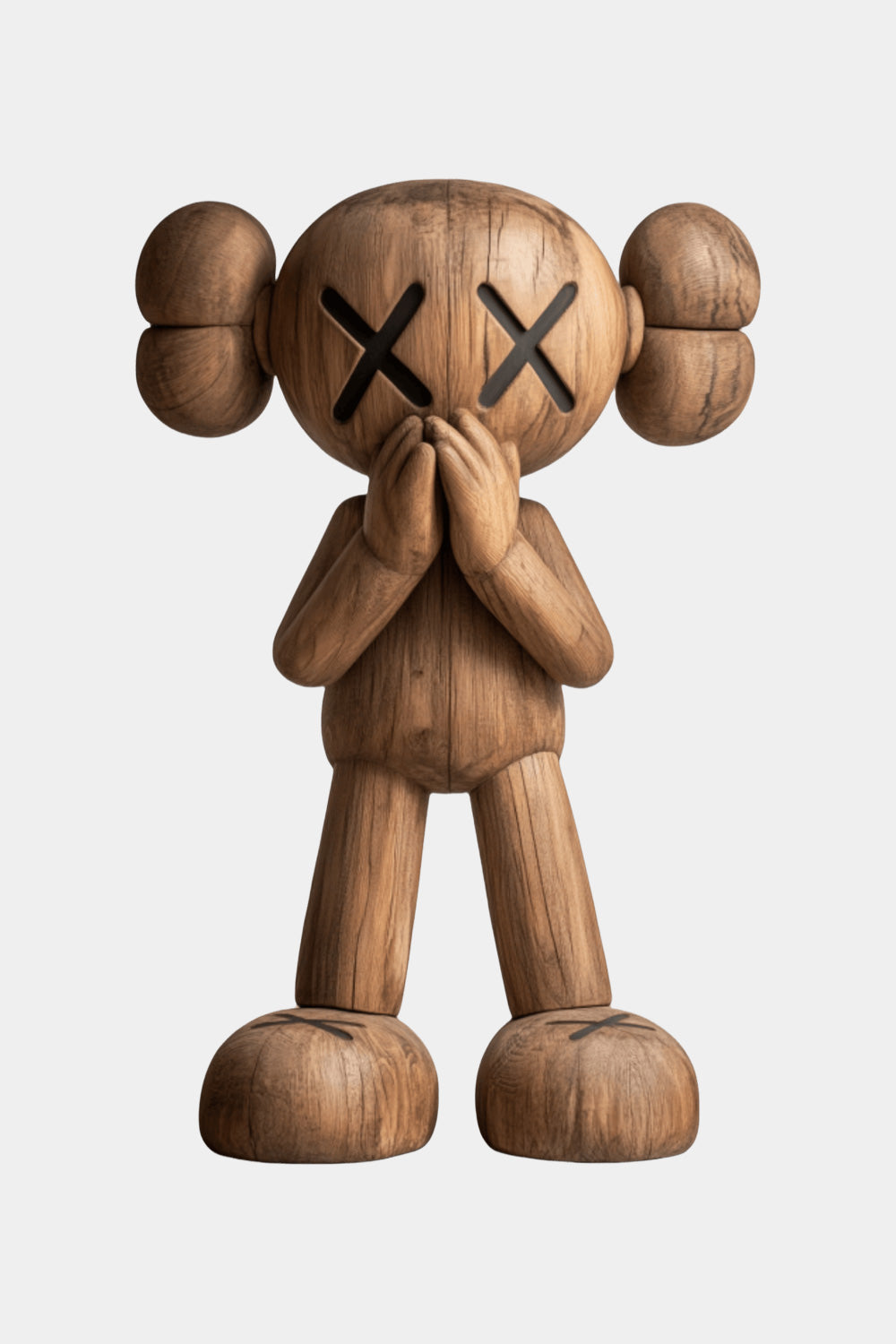 Wooden Kaws Sculpture Wood Kaws Figure Handmade Kaws Wooden Statue Art