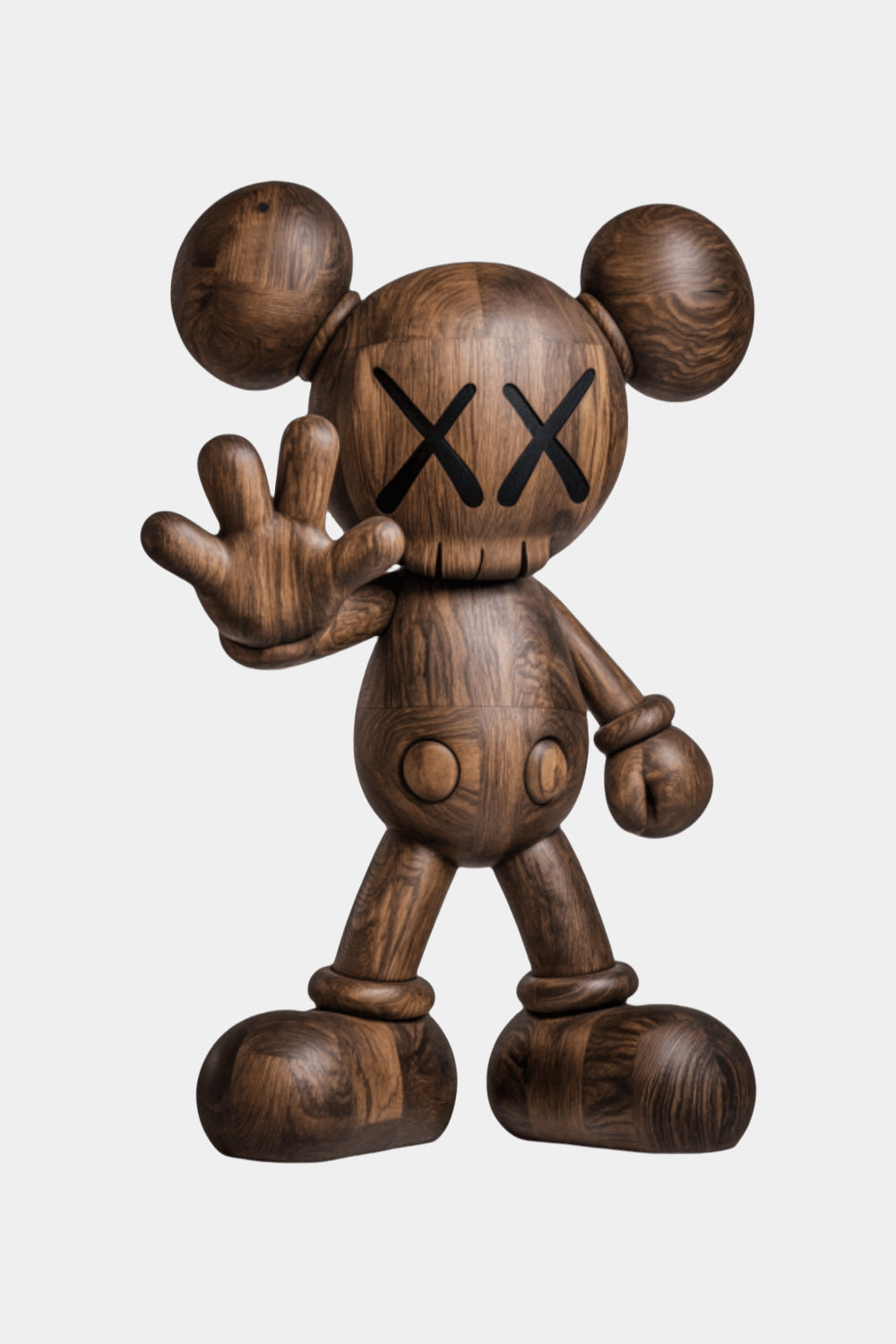 Wooden Kaws Sculpture Wood Kaws Figure Handmade Kaws Wooden Statue Art