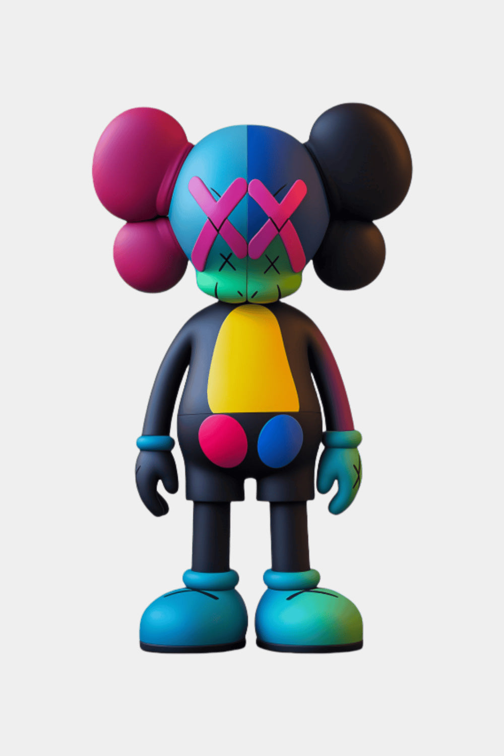 Large KAWS Floor Sculpture Modern KAWS Figure Statue Artistic Decor Art