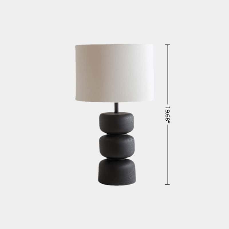 Abstract Wooden Lamp Wood Art Table Lighting Sculptural Wood Table Lamp