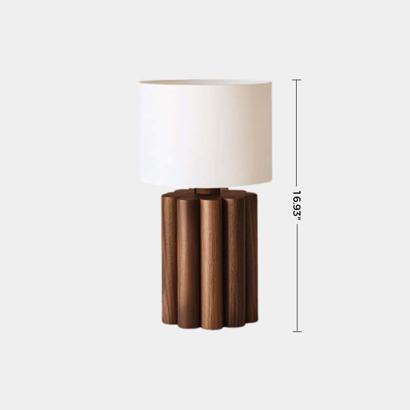 Abstract Wooden Lamp Wood Art Table Lighting Sculptural Wood Table Lamp